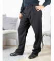 Pantalones hombre Mod. Brad 01 Opción 3 Colore Negro Rayas Delgadas