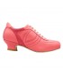 Pratica Corallo Nappa Heel 4 cm booking shoes